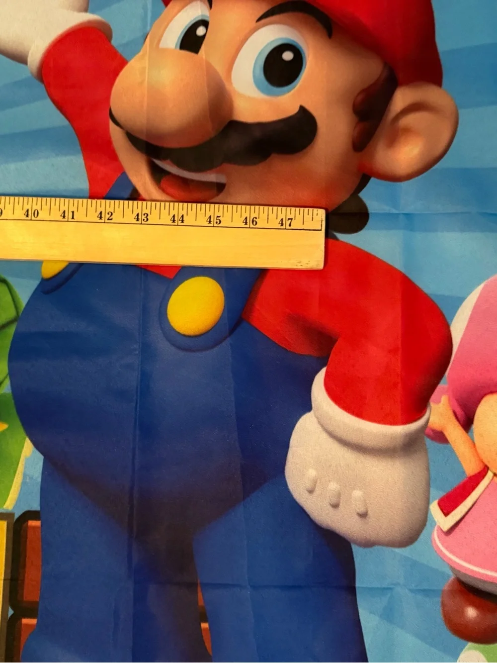 Super Mario Bros Birthday Backdrop